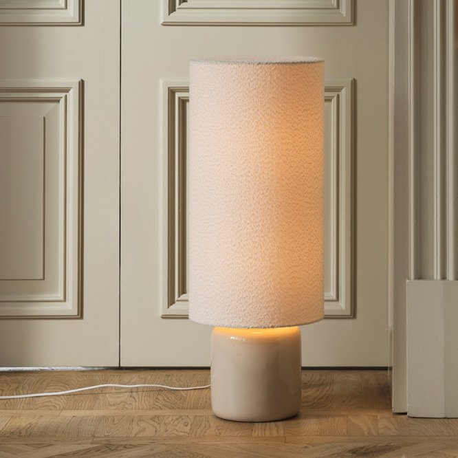 Lampa stojąca ceramiczna japandi boucle Florian